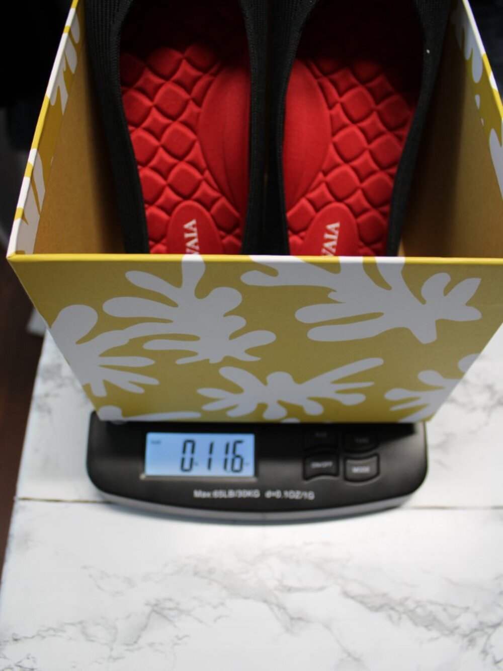 Vivaia Margot Red Black Square Toe V Cut Slip On Ballet Flats Size 41.5 - Picture 9 of 9
